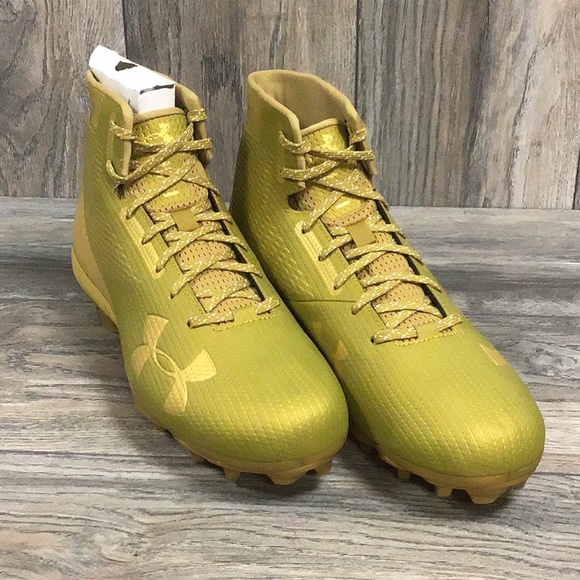 Under Armour Other - NEW Under Armour UA Hammer MC Football Cleats Gold